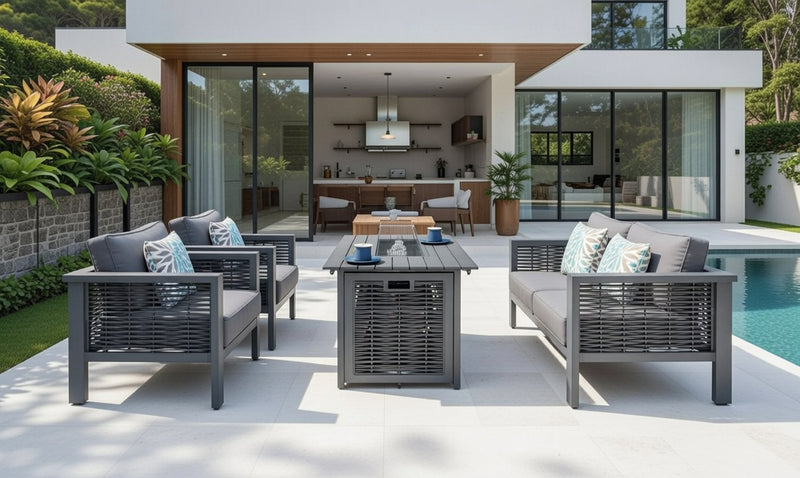 Dallas Firepit Sofa Set