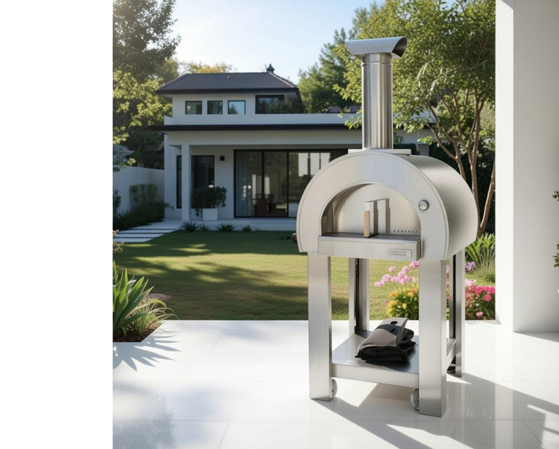 Alpha Pro Piccolo Wood-Fired Pizza Oven | Antique Silver
