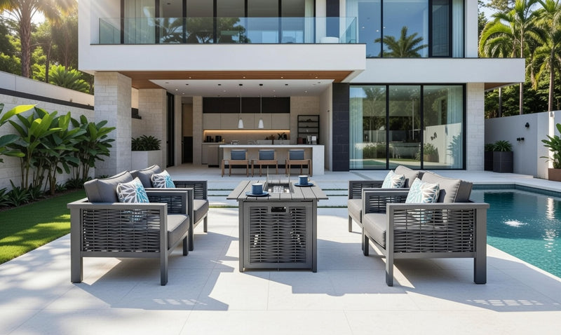 Dallas Firepit Sofa Set