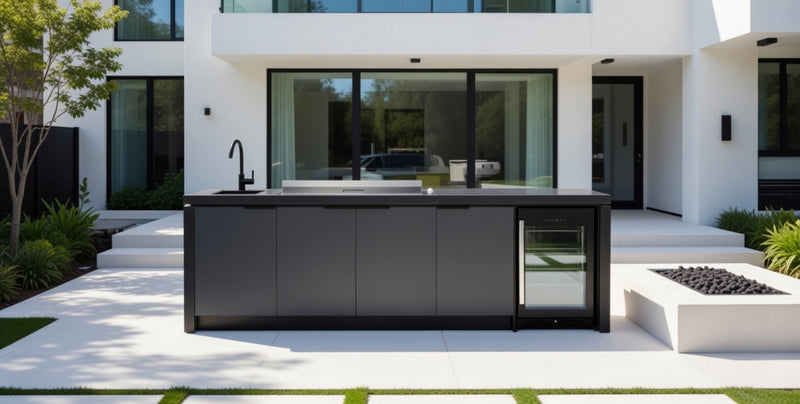 Cabinex Classic Outdoor Kitchen Proline Flat lid Built-In 6 Burner BBQ | 2.9Meters