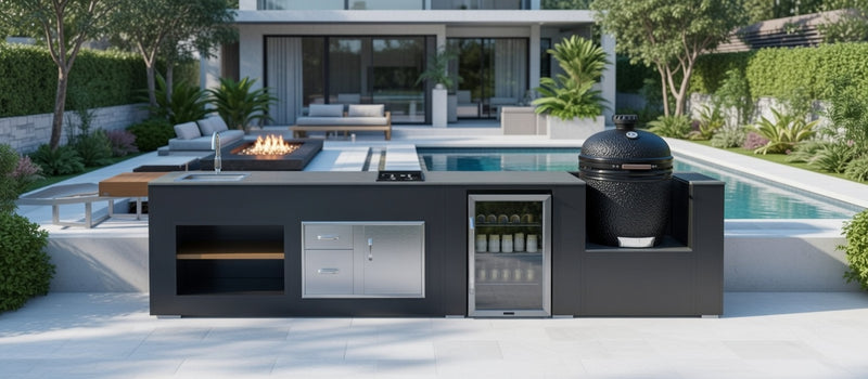 Grillandia Outdoor Kitchen  Bastard Egg, Sink, and Hob | 4.4M