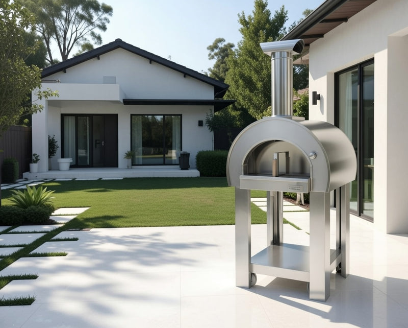 Alpha Pro Piccolo Wood-Fired Pizza Oven | Antique Silver