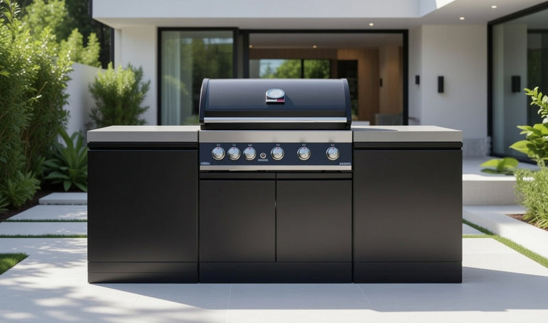 GrandPro Outdoor Kitchen with 5 Burner BBQ, - 2m
