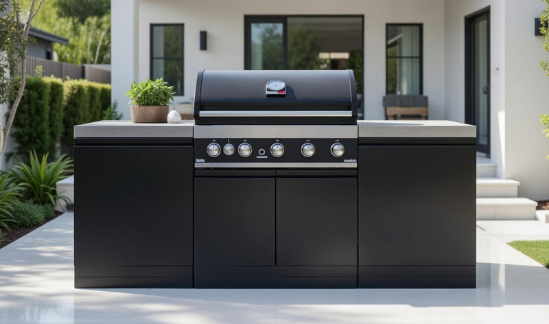 GrandPro Outdoor Kitchen with 5 Burner BBQ, - 2m