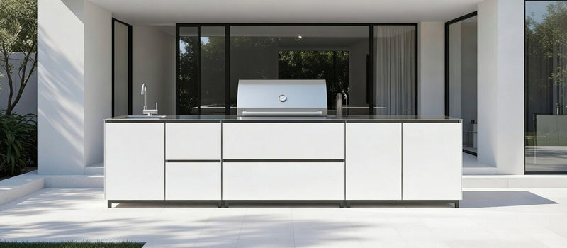 Hoppilif Outdoor Kitchen | BeefEater Proline & Sink – Brilliant White (3.6m)