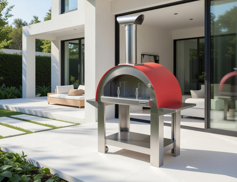 Alpha Pro Grande Wood-Fired Pizza Oven | Red