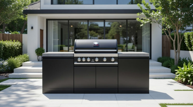 GrandPro Outdoor Kitchen with 5 Burner BBQ, - 2m