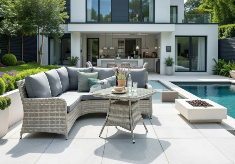 Weybourne Outdoor Mini Corner Lounge Set - Grey