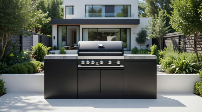 GrandPro Outdoor Kitchen with 5 Burner BBQ, - 2m