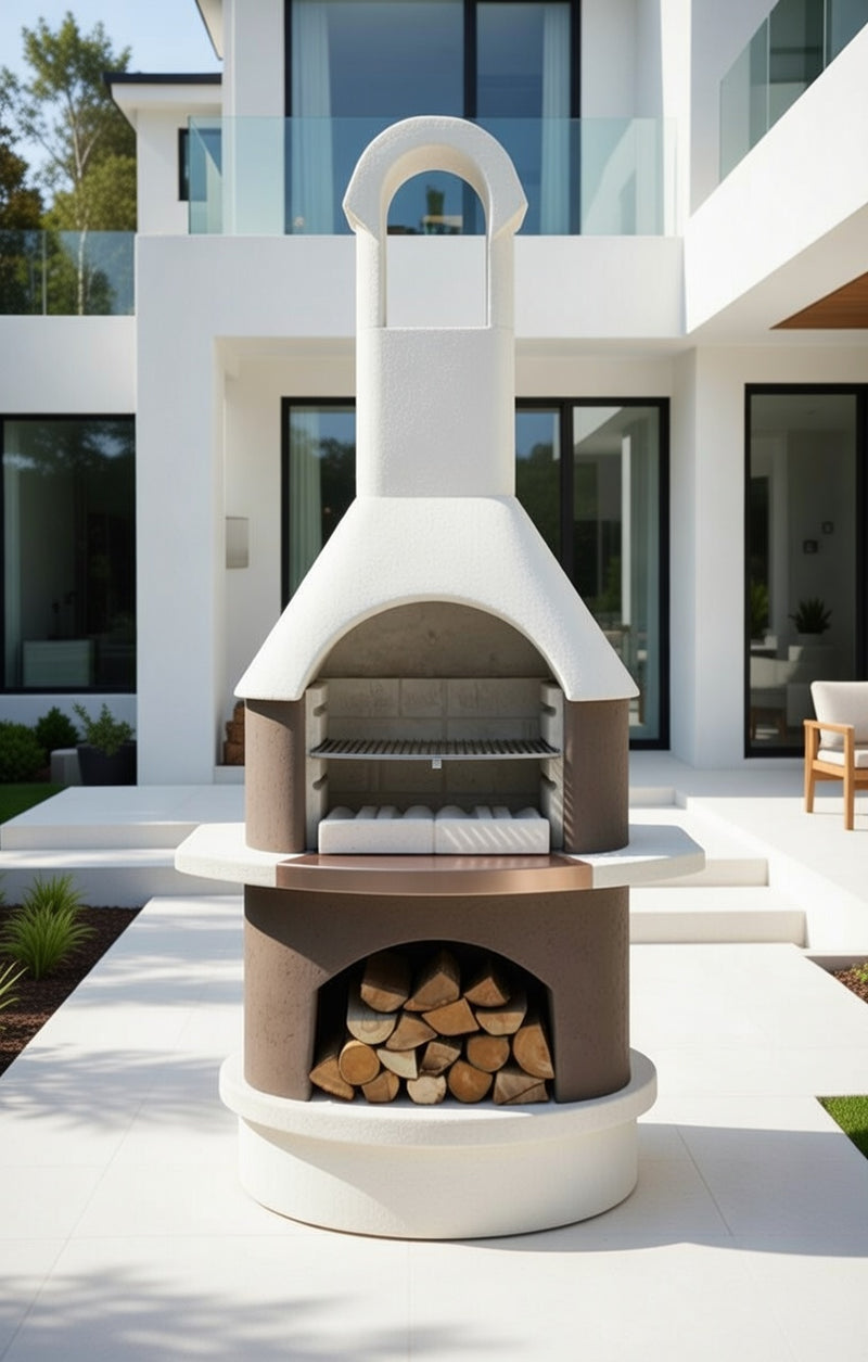 Buschbeck St Moritz Masonry Barbecue and Base