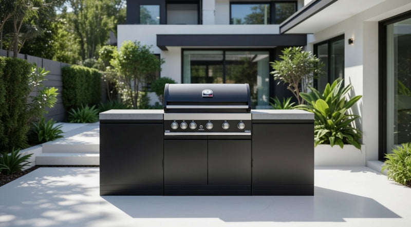 GrandPro Outdoor Kitchen with 5 Burner BBQ, - 2m