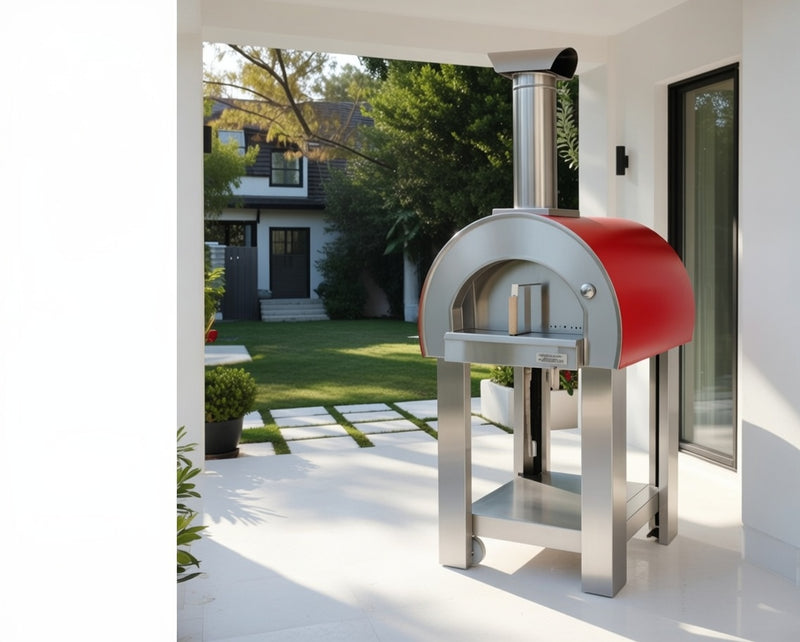 Alpha Pro Piccolo Wood-Fired Pizza Oven | Poppy Red