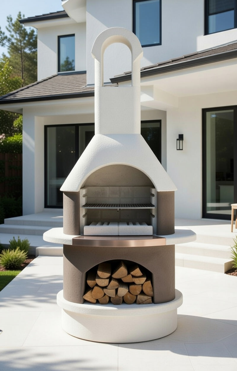 Buschbeck St Moritz Masonry Barbecue and Base