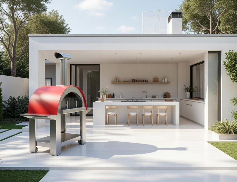 Alpha Pro Grande Wood-Fired Pizza Oven | Red