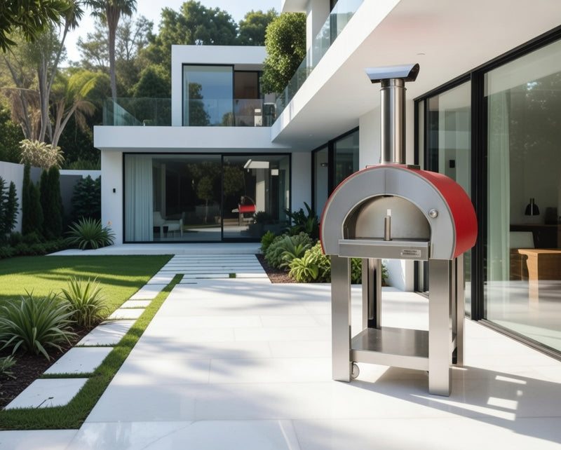 Alpha Pro Piccolo Wood-Fired Pizza Oven | Poppy Red