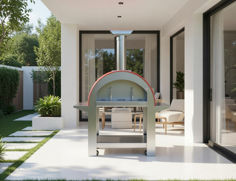 Alpha Pro Grande Wood-Fired Pizza Oven | Red