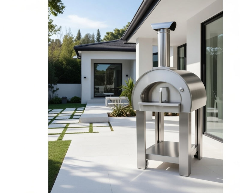 Alpha Pro Piccolo Wood-Fired Pizza Oven | Stainless Steel