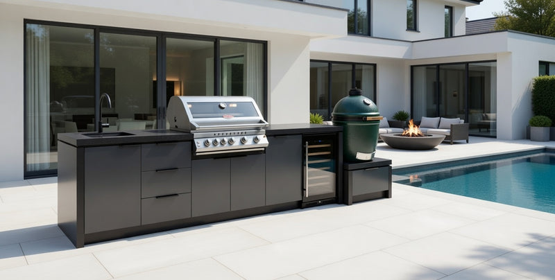 Cabinex Premium Outdoor Kitchen Beefeater 7000 Premium 4 Burner And Green Egg | 3.2Meters