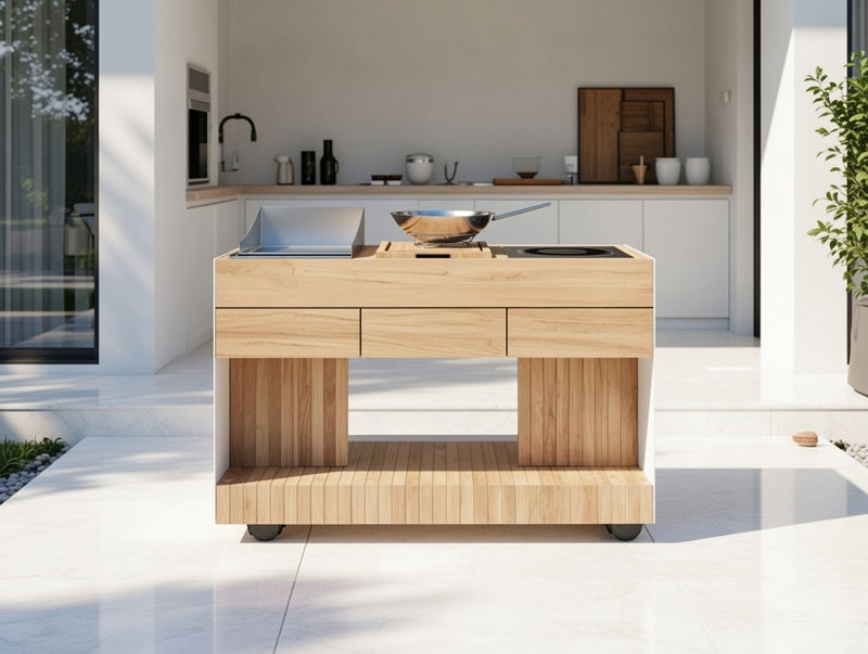 Indu+ Bilba Electric BBQ Grill Cart | Teppanyaki 38