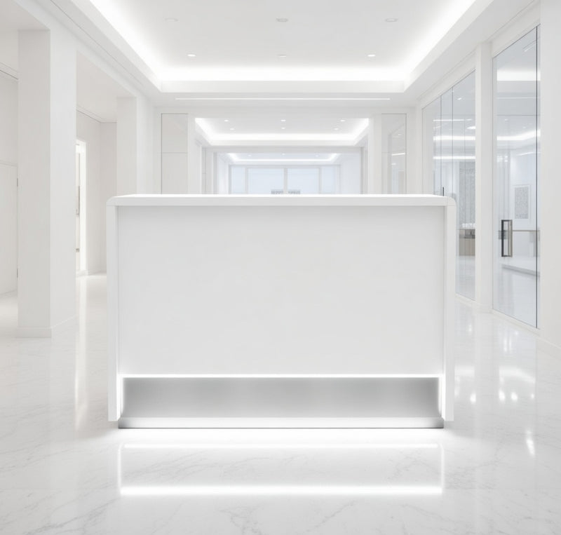 Front Reception Counter For Pub, Hotel, Hospital, Iluminated / Counter LED - Complete Set 1