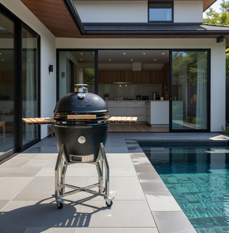 Yakiniku Large 19" Kamado Grill and Trolley Complete