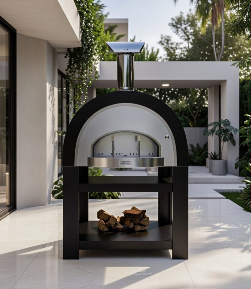 Titano Pizza Oven + Trolley Residential & Commercial - Black