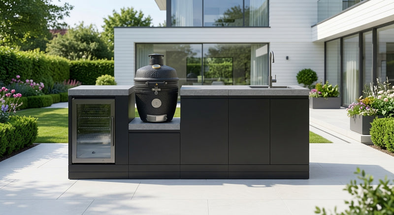 Grandpro Outdoor kitchen with sink, and refrigerator and Kamado grill -2.8M