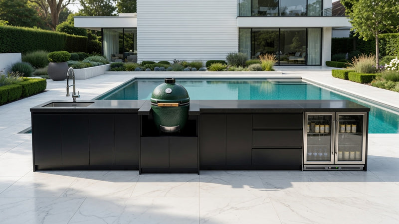 Whistler Fairford Black Outdoor Kitchen | 5M Full Length Setup