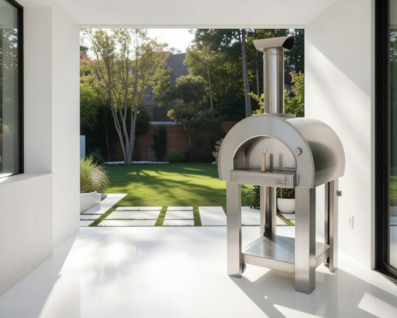 Alpha Pro Piccolo Wood-Fired Pizza Oven | Stainless Steel