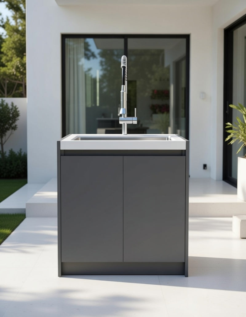 Whistler Fairford Outdoor Kitchen Grey Sink 80cm