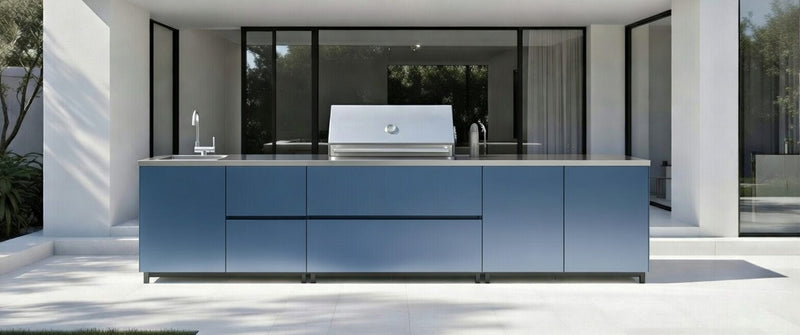 Hoppilif Outdoor Kitchen | BeefEater Proline & Sink – Blue (3.6m)