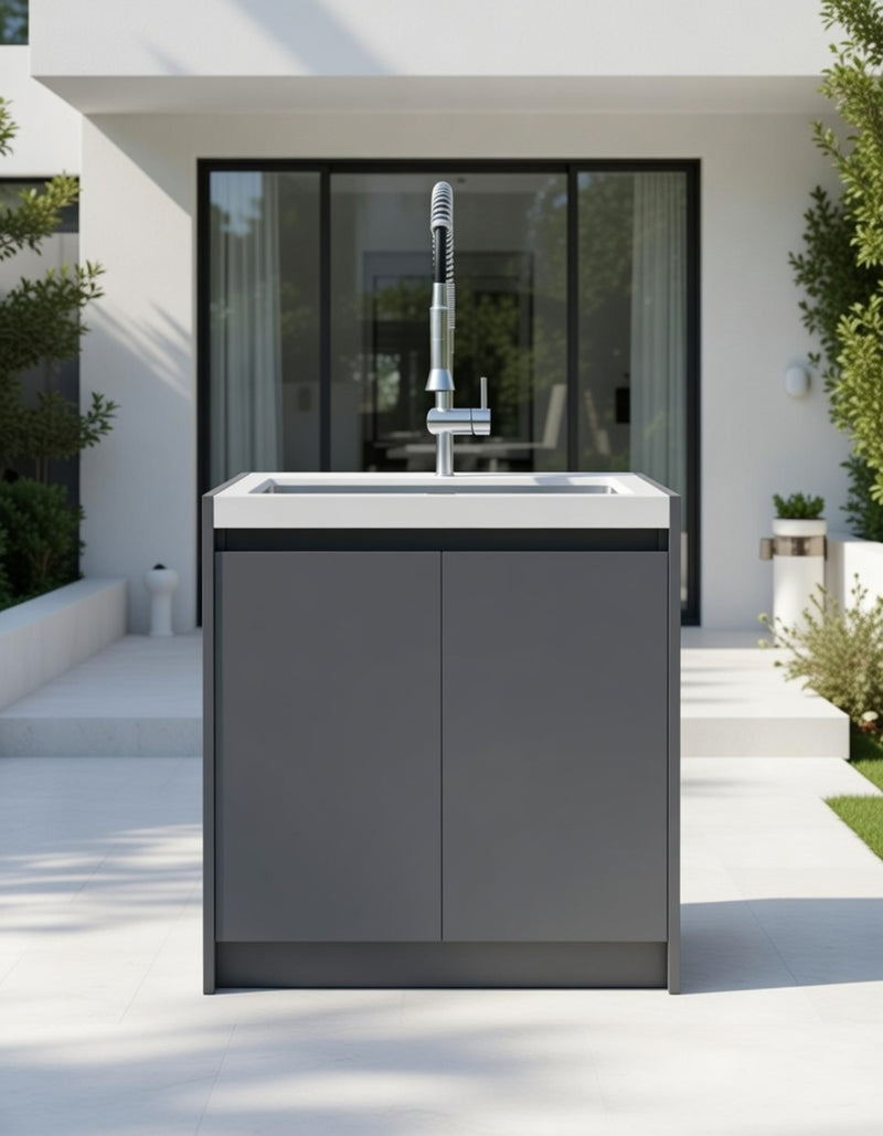 Whistler Fairford Outdoor Kitchen Grey Sink 80cm