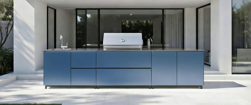 Hoppilif Outdoor Kitchen | BeefEater Proline & Sink – Blue (3.6m)