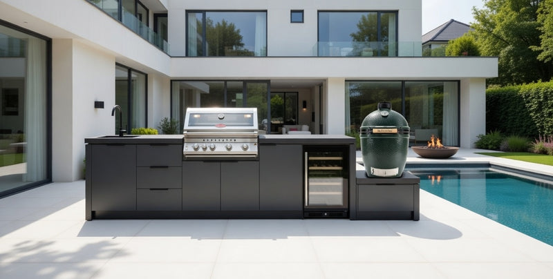 Cabinex Premium Outdoor Kitchen Beefeater 7000 Premium 4 Burner And Green Egg | 3.2Meters
