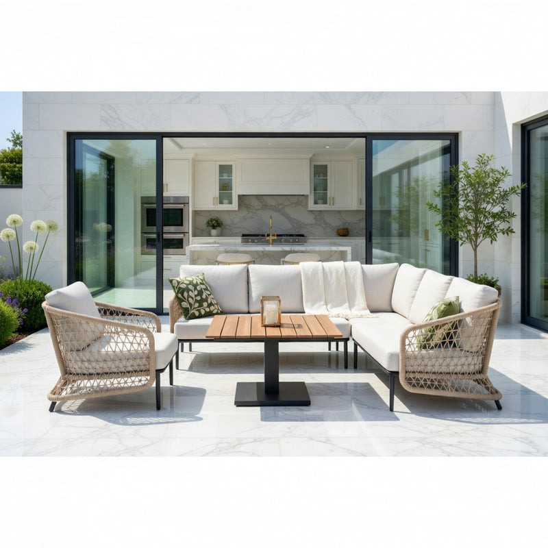 Norfolk Leisure Peakdale Mini Corner Set With Adjustable Table