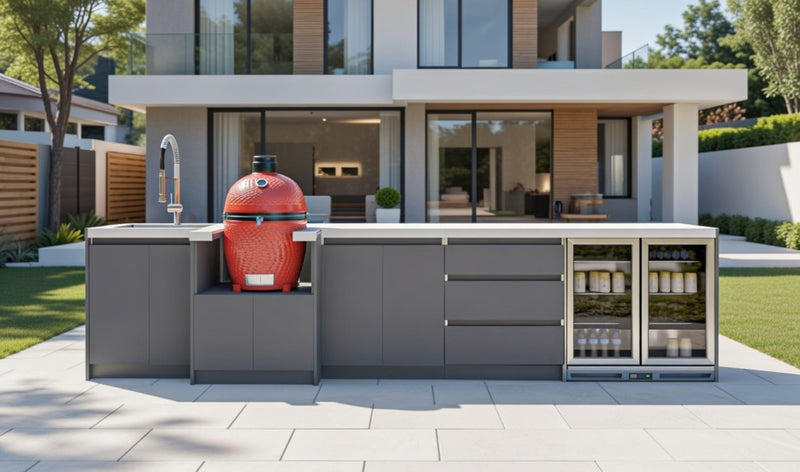 Whistler Fairford Grey Outdoor Kitchen | 4.2M Full-Length