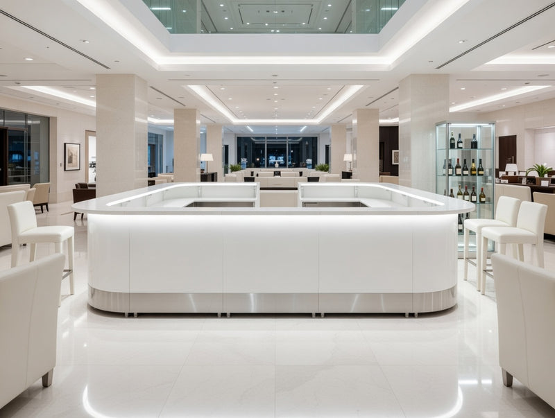 Front Counter Coverage Front Reception Counter For Pub, Hotel, Hospital, Iluminated / Counter ...