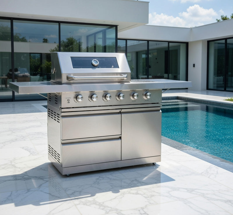 Norfolk Outdoor Kitchen Absolute 4B and Side Burner