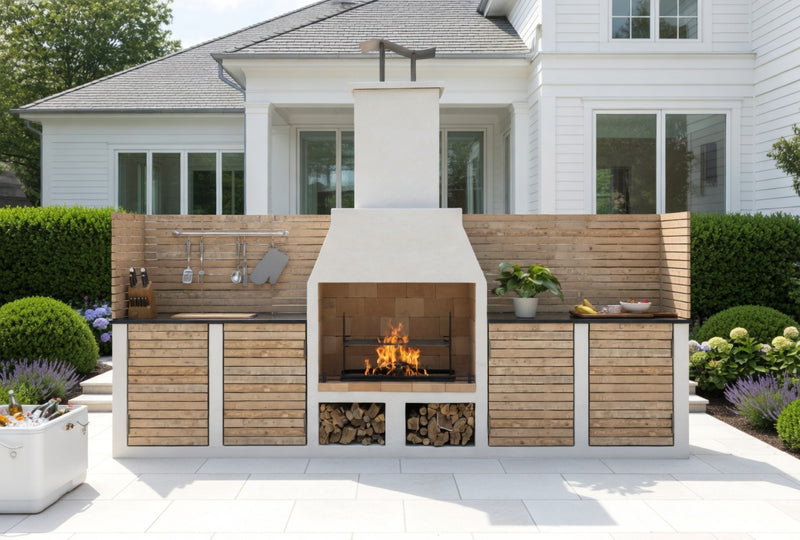 Volcanic Pumice Outdoor Kitchen Kingham