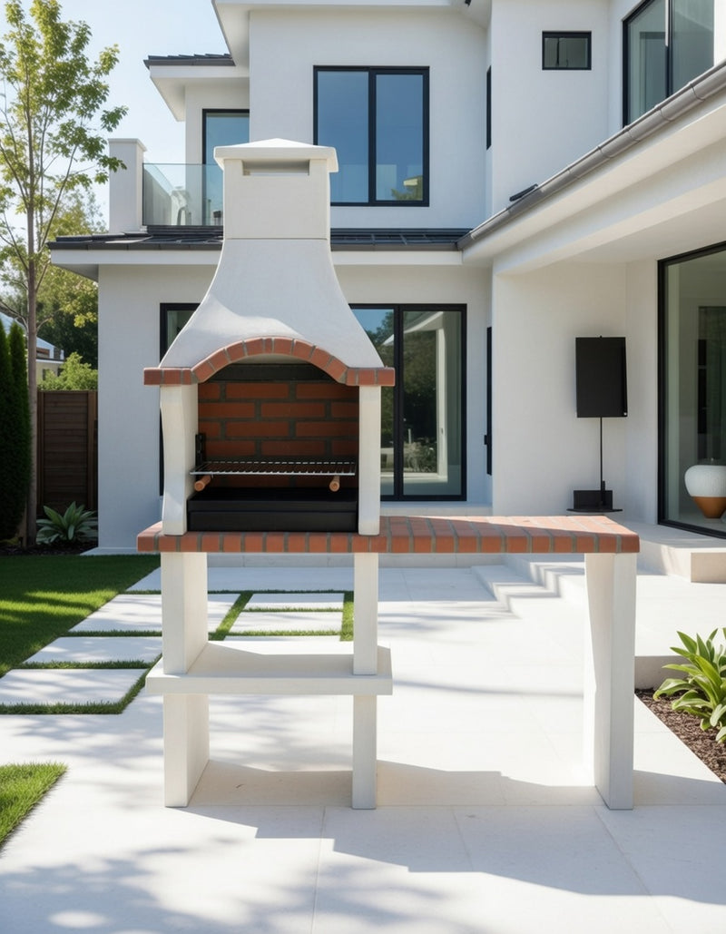 Somerset Charcoal Barbecue with Side Table