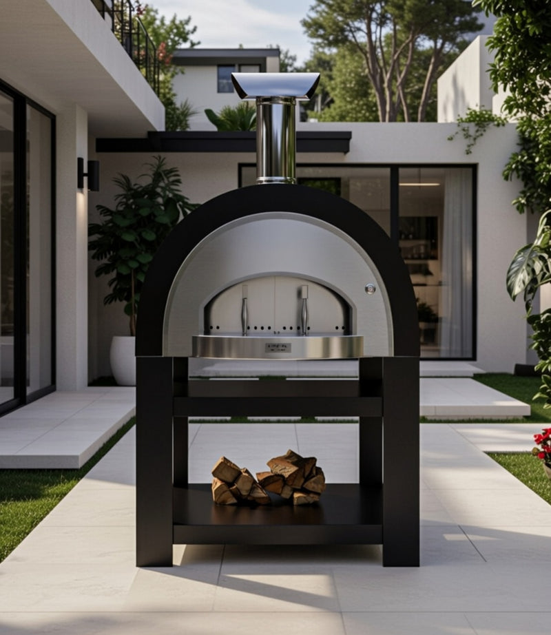 Titano Pizza Oven + Trolley Residential & Commercial - Black