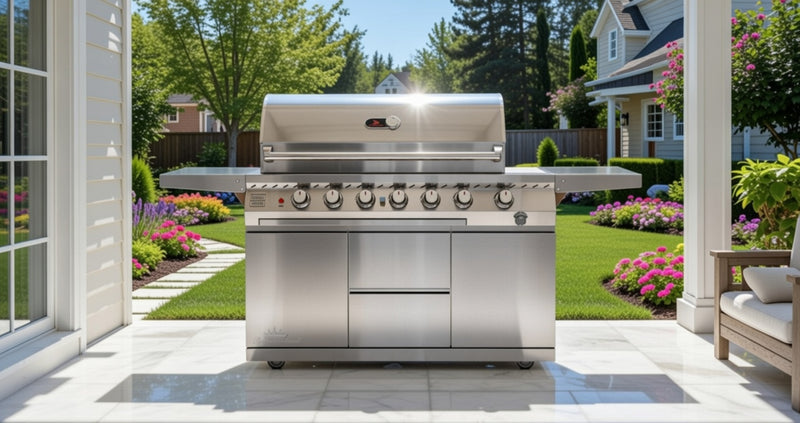 Whistler Cirencester 6-Burner Gas Barbecue and Side Burner | 2.2Meters