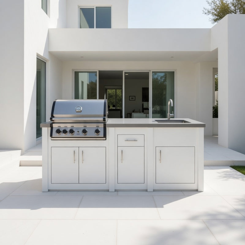 Grandpro by Stoll Aluminum Outdoor Kitchen PRO Elite and Sink | 2.3M