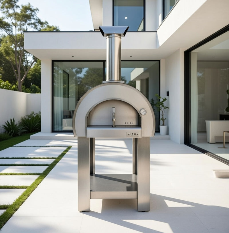 Alpha Pro Piccolo Wood-Fired Pizza Oven | Stainless Steel