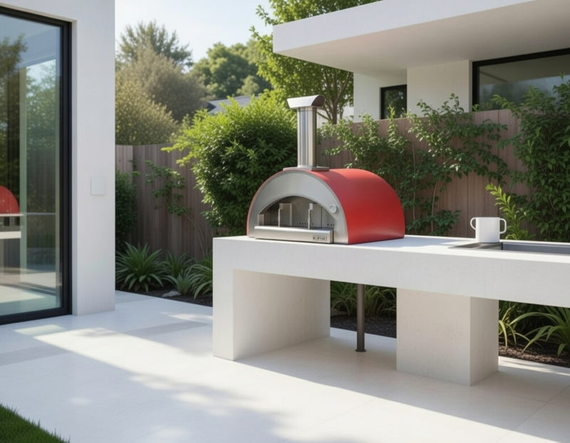 Grande Pizza Oven Built in - Poppy Red