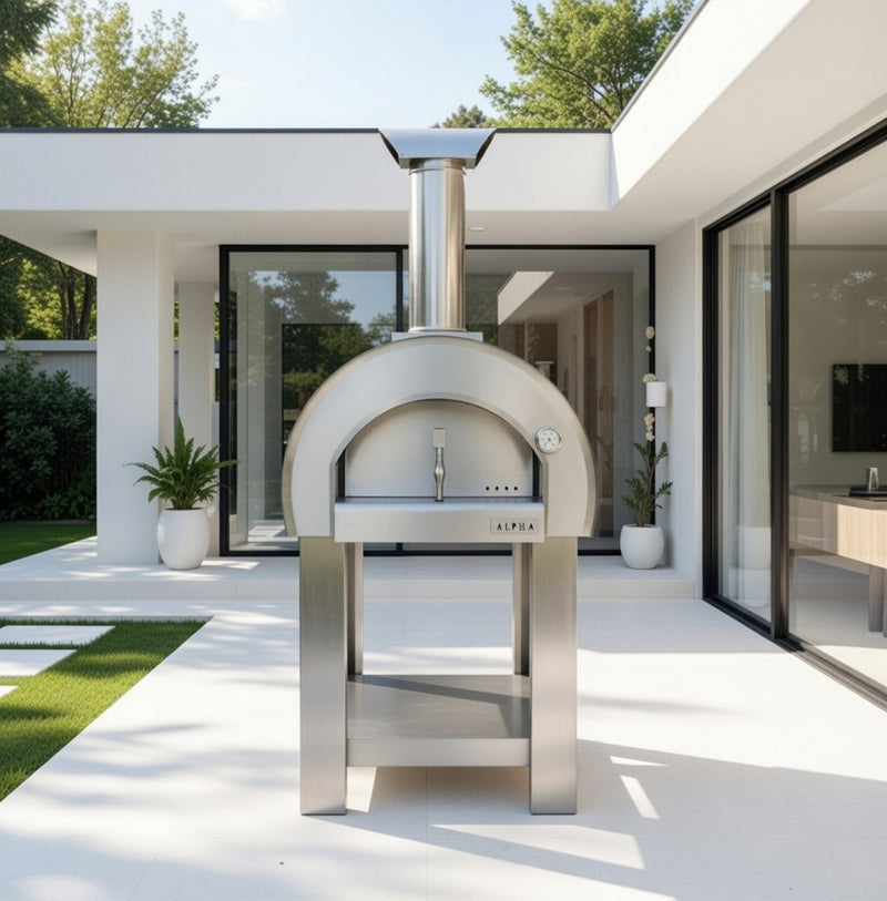 Alpha Pro Piccolo Wood-Fired Pizza Oven | Stainless Steel