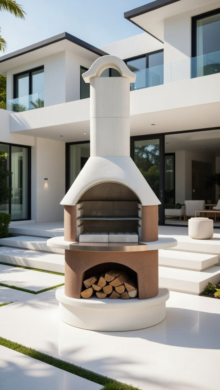 Buschbeck Bologna Masonry Barbecue and base