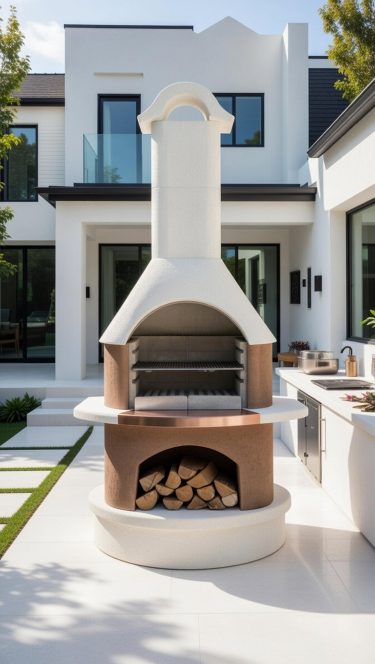 Buschbeck Bologna Masonry Barbecue and base