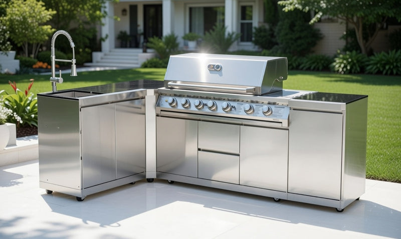 Whistler Outdoor Kitchen 6 Burner BBQ, and Sink | 1.5 x 2.5Meters