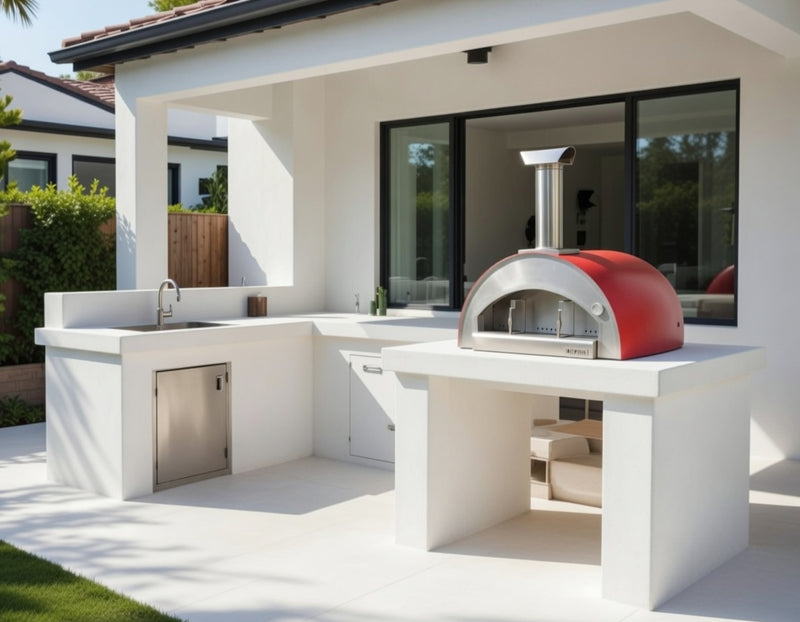 Grande Pizza Oven Built in - Poppy Red